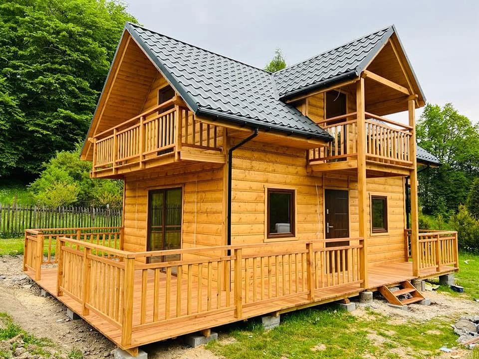 Domek całoroczny 7x5m z poddaszem